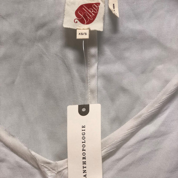 Anthropologie Lilka Sheer White Swing Cover-Up NWT - Picture 6 of 7